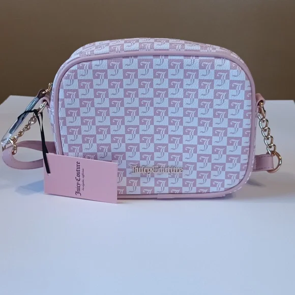 Juicy Couture crossbody pink Bag| Geo pink Diamond over the shoulder bags NWT - Picture 12 of 14